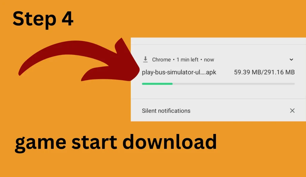 It is last step of downloading game bus simulator ultimate.
