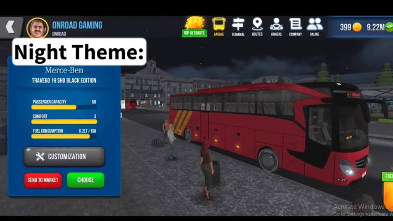 Day and night theme is shown in the image.