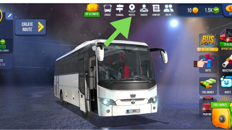It is feature image on routes section in bus ultimate game.